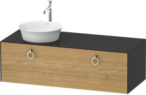 Duravit Waschtischunterschrank White Tulip in Weiß, Wandmontage, Breite: 130 cm, Tiefe: 55 cm - Bild 1