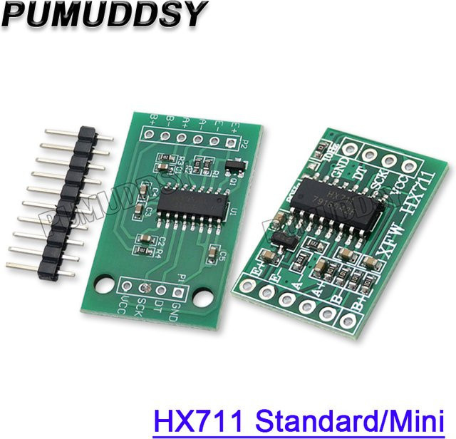 PUMUDDSY HX711 Wägesensormodul in Grün, 24-Bit Präzisionsmodul mit zwei Kanälen für Gewichtsdrucksensoren - Bild 1
