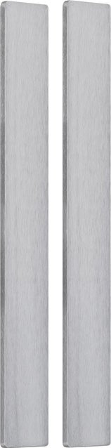 Skyscope Griffleistenpaar in Edelstahl Optik, Farbe Silber, eckig, zum Kleben, Breite: 35 cm, Höhe: 4 cm - Bild 1