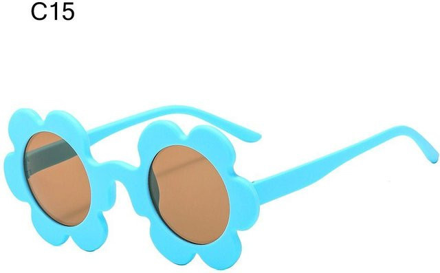 Yiran Sonnenbrille, rund, Kunststoff, Vollrand, blau, Damen - Bild 1
