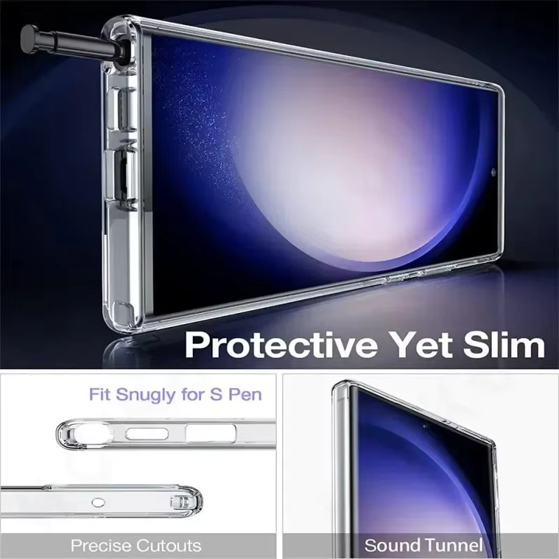 Stoßfeste magnetische MagSafe Schutzhülle für Samsung Galaxy S26 Ultra S25 Ultra S24 S23 S22 S21 Transparent - Bild 4
