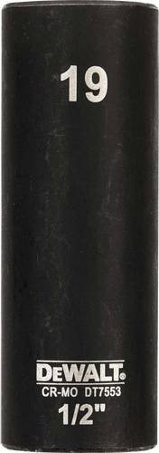 DEWALT DT7553-QZ Steckschlüssel 1/2 Zoll 19mm Schwarz - Bild 1