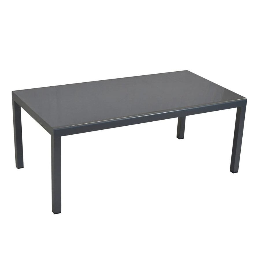 Merxx Gartentisch aus Aluminium und Glas in Silber, B/T: 190 x 100 cm - Bild 2