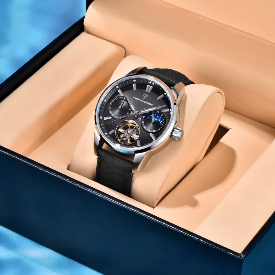 PAGANI DESIGN Armbanduhr, Tourbillon, Mechanisch, Edelstahl, 41 mm, Herren - Bild 6