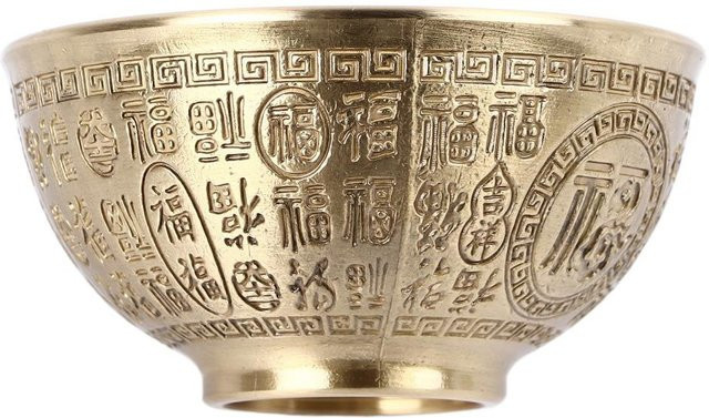 DZhengen Buddhistische Opfer Schale aus Messing in Braun, Durchmesser: 8,4 cm - Bild 1