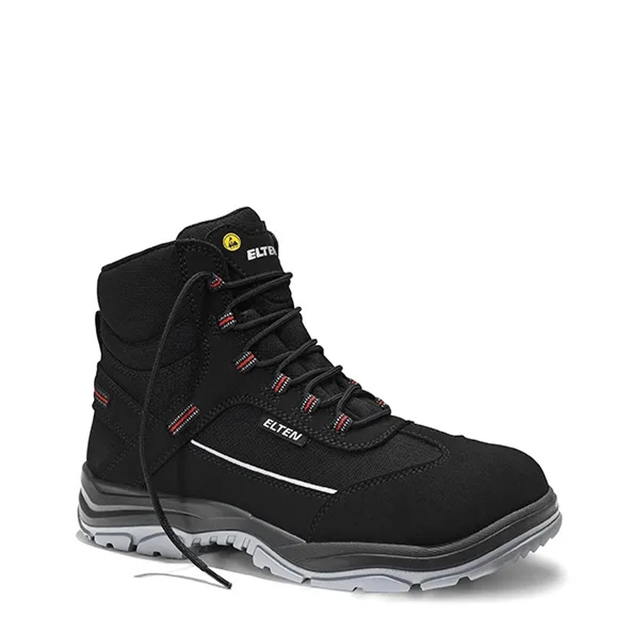 Elten Sicherheitsschnürstiefel Matthew Mid ESD S3 in Schwarz, Größe 38 - Bild 2