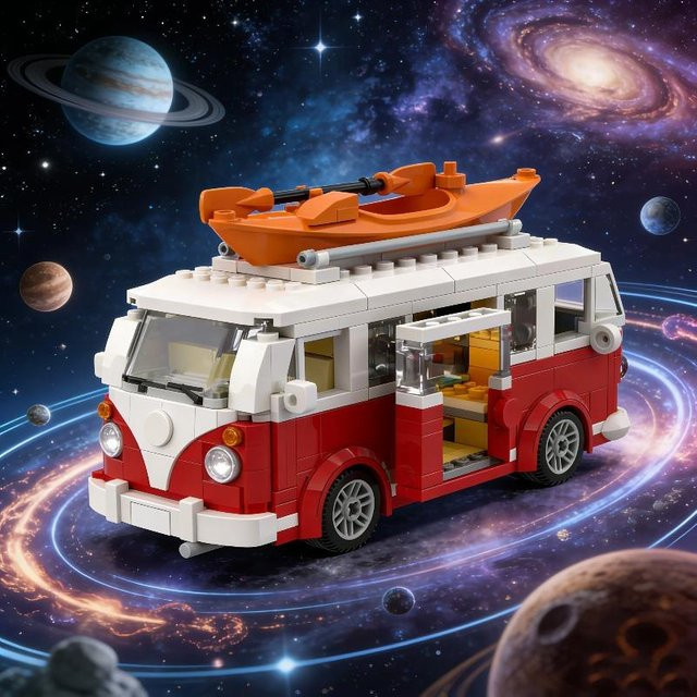 TOYTOYTOY City Camper Reise Trip Auto, Bausteine, ab 14 Jahren - Bild 1