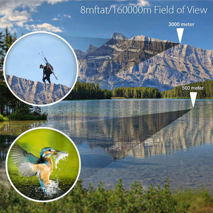 APEXEL Hochleistungs-Fernglas 80X80 HD 10000M in Schwarz mit hoher Reichweite und optischer Nachtsicht für die Jagd und Outdoor-Aktivitäten - Bild 3