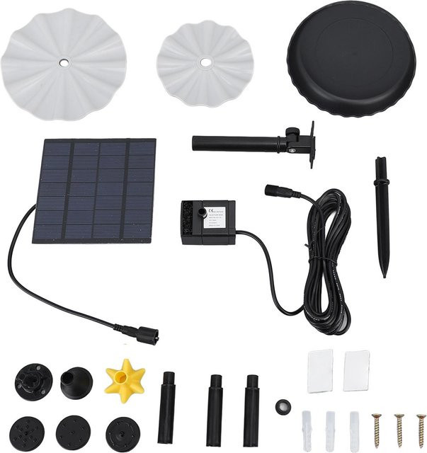 TOMTOP JMS Solarbetriebenes Wasserpumpen-Set aus ABS für Teiche, Vogelbäder und Gartenbewässerung - Bild 1