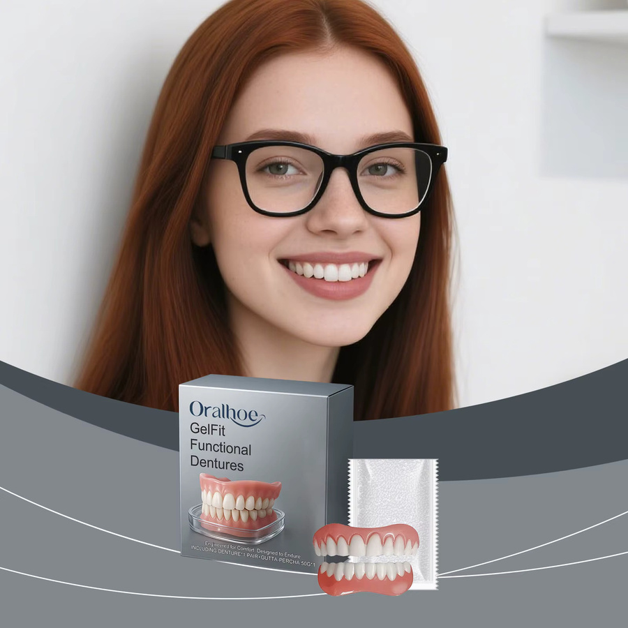 Oralhoe Temporäres Prothesenset, obere und untere Veneers, Unisex - Bild 4