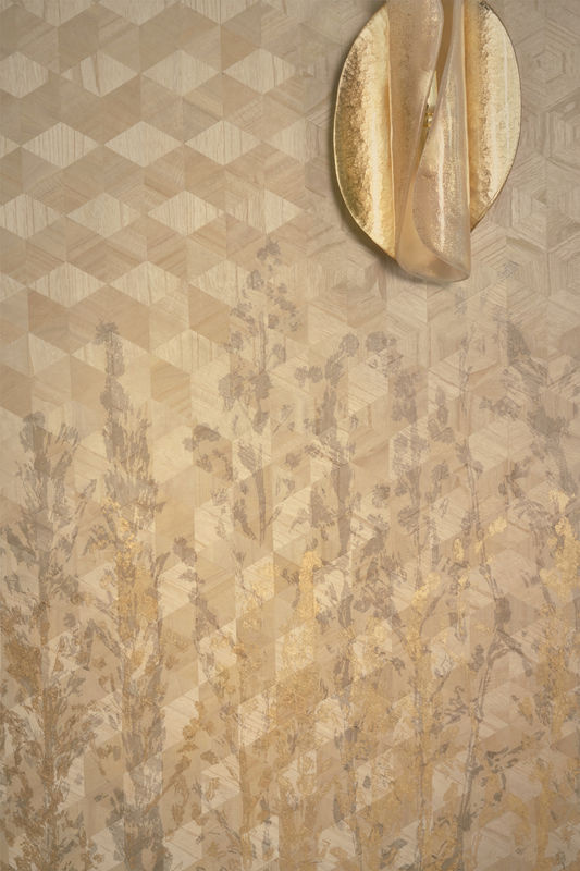 CMO Paris Tapete Lupin Sauvage in Blond mit botanischem Design und Non-Woven-Material - Bild 2