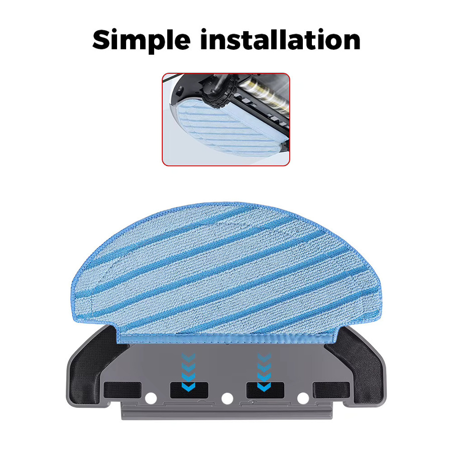 Ecovacs Ersatz-Superfaser-Wischpads für Deebot Ozmo T8 AIVI T8 Max N8 Pro Plus N8 Pro T9 in Blau - Bild 2