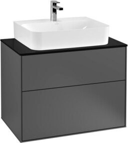 Villeroy & Boch Waschtischunterschrank Finion Anthrazit Glänzend B/T/H: 80 x 50,1 x 60,3 cm - Bild 1
