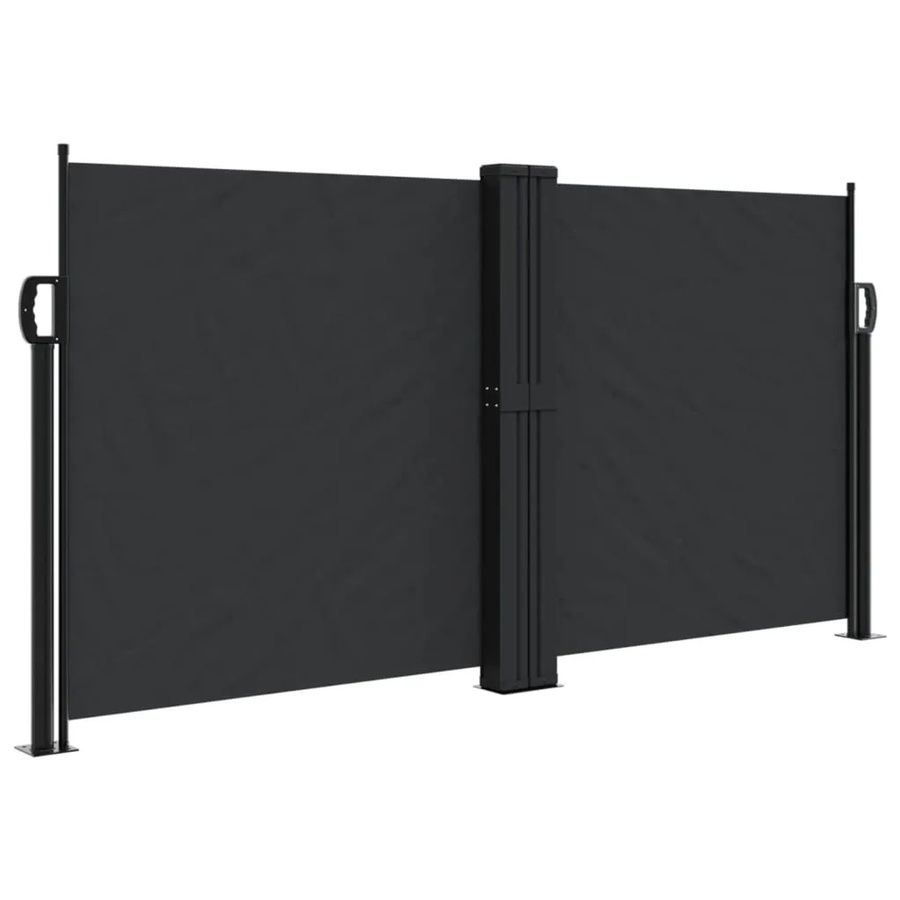 Ausziehbare Seitenmarkise von furnicato in Schwarz mit einer Höhe von 120 cm und einer Breite von 600 cm - Bild 2