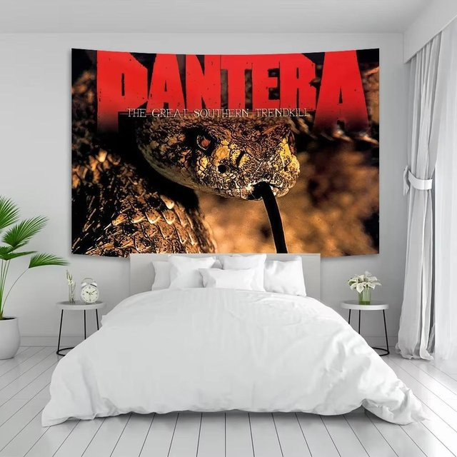 Panteras Rock Band Wandteppich aus Polyester, Mehrfarbig, Breite: 60 cm, Höhe: 40 cm - Bild 1