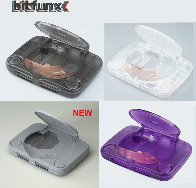 Bitfunx Ersatzschale für PlayStation PS One und PSOne in Transparent und Purple - Bild 1