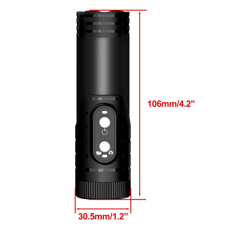 Luxuglow 4K Ultra HD Action Cam mit WiFi, Wasserdichte Outdoor Kamera in Schwarz für Jagd, Sport und Motorrad - Bild 3