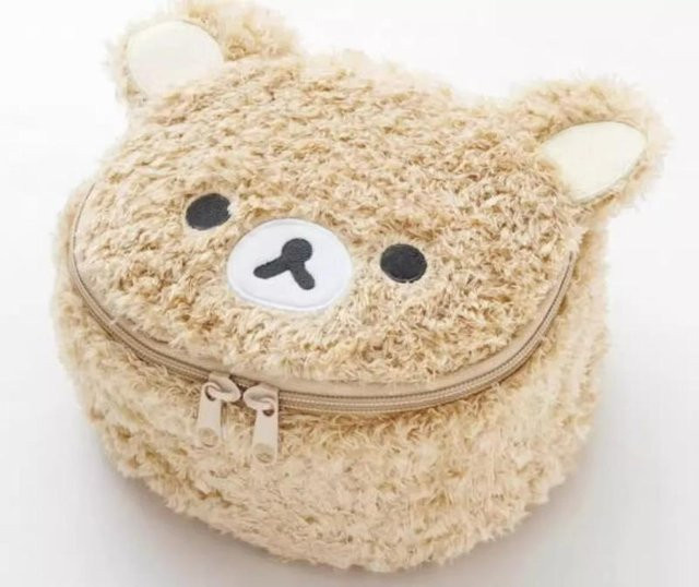 Love Home Garden Kosmetiktasche Anime-Bär, beige, Damen - Bild 1