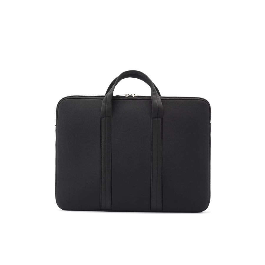 LSS Laptop-Handtasche in Schwarz mit künstlerischem gewebtem Gürtel für 11 bis 17 Zoll - Bild 2
