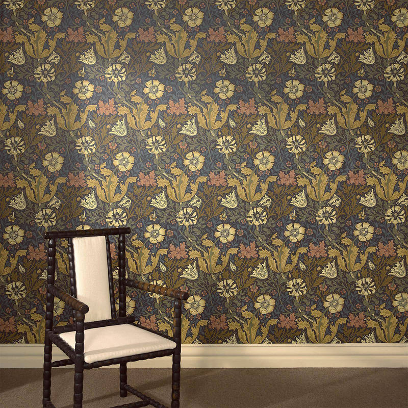 House of Hackney Tapete Compton Midnight in Floral Art Nouveau Design - Bild 2