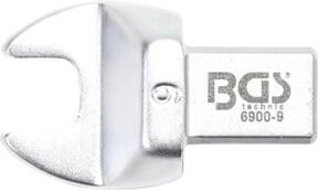 BGS Einsteck-Maulschlüssel 6900-9 aus Chrom-Vanadium in Silber, Größe 9 mm, Aufnahme 9 x 12 mm - Bild 1