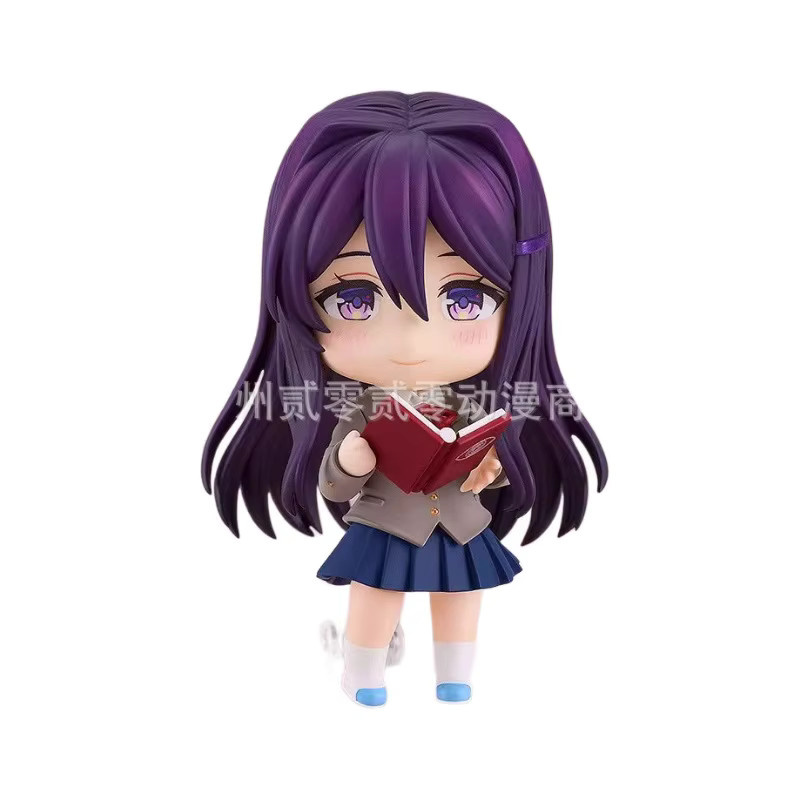Bandai Doki Doki Literature Club! Anime Mädchen Figur Yuri in Lila, voll bewegliche Actionfigur aus Kunststoff - Bild 4