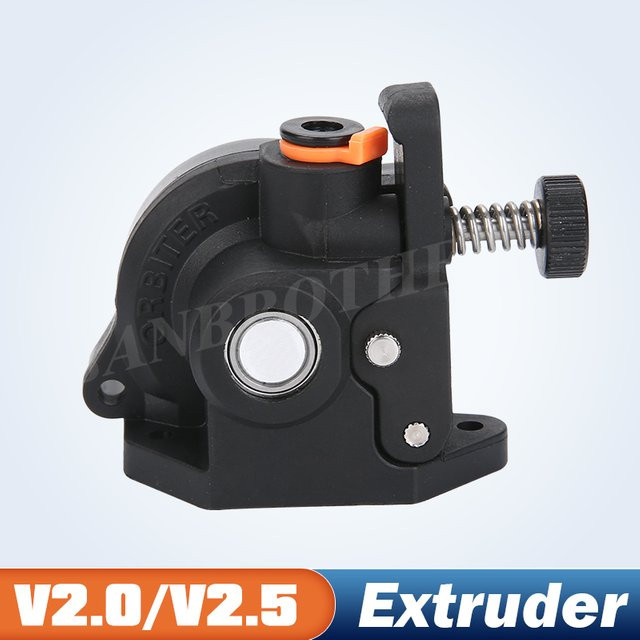 Moon's Orbiter Extruder V2.0/V2.5 Double Gear Direct Drive in Schwarz kompatibel mit Voron 2.4, Creality Ender 3 V2 und CR10 für FDM 3D-Drucker - Bild 1