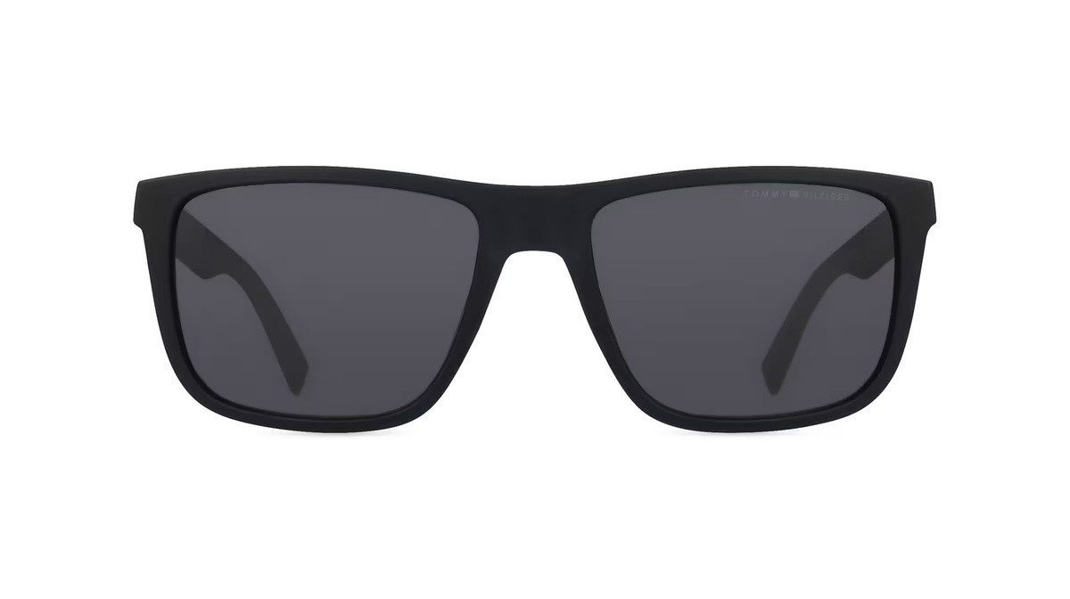 Tommy Hilfiger TH 2043/S Sonnenbrille, Vollrand, Quadratisch, Kunststoff, Schwarz, Herren - Bild 1