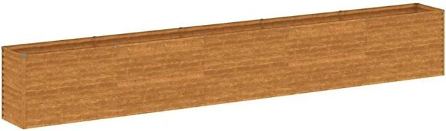 DELUKE Hochbeet AKSEL aus Cortenstahl in Braun-antik, unten offen, B/T/H: 482 x 50 x 69 cm - Bild 1