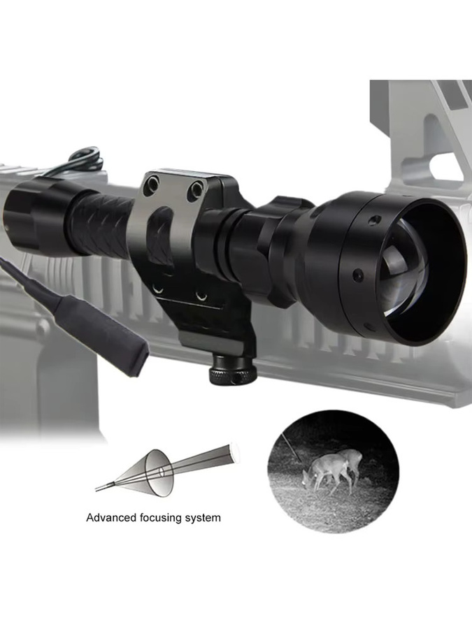 VASTFIRE 850 nm Infrarot-Taschenlampe mit einstellbarem Fokus in Schwarz - Bild 7