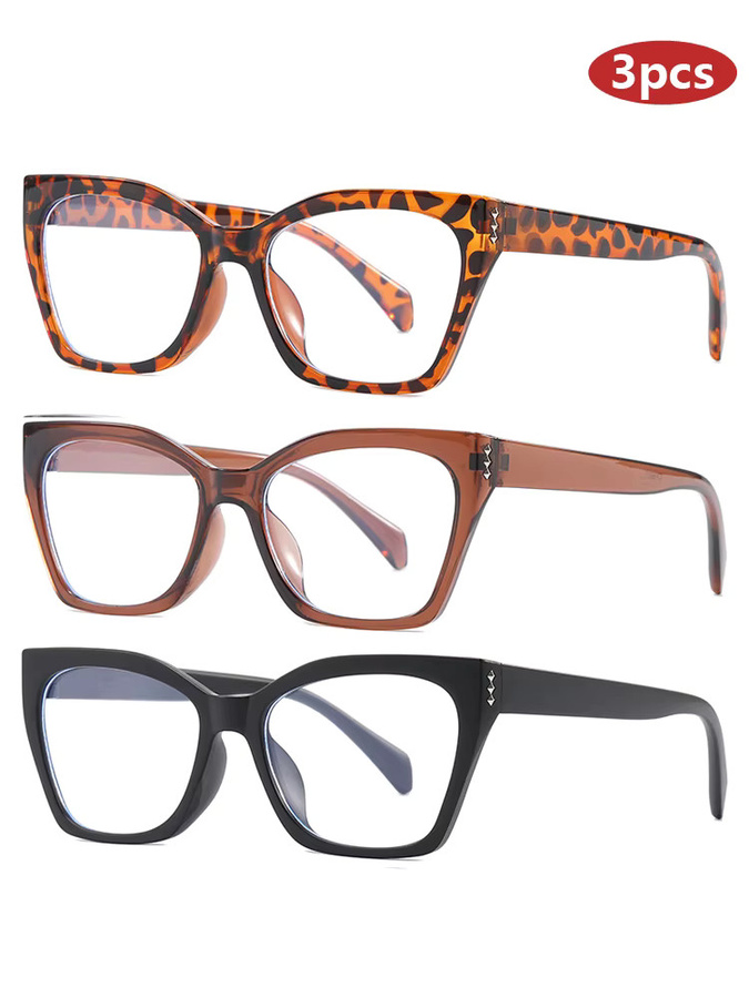 Julyrays Korrektionsbrille Cat Eye, Vollrand, Kunststoff, Multicolor, Unisex, Blaulichtfilter - Bild 2