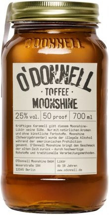 O'Donnell Moonshine Likör & Aperitif, Toffee, 0,7 l