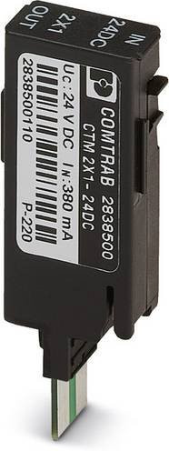 Phoenix Contact 2838500 CTM 2X1- 24DC Überspannungsschutz-Stecker für Netzwerk LSA 5 kA, Schwarz, 10er Set - Bild 1