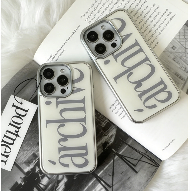 Clmj Korean Archive Handyhülle für iPhone 17 16 15 14 13 12 11 Pro Max X XR XS Max 8 7 Plus Transparent Weiche Rückabdeckung - Bild 1