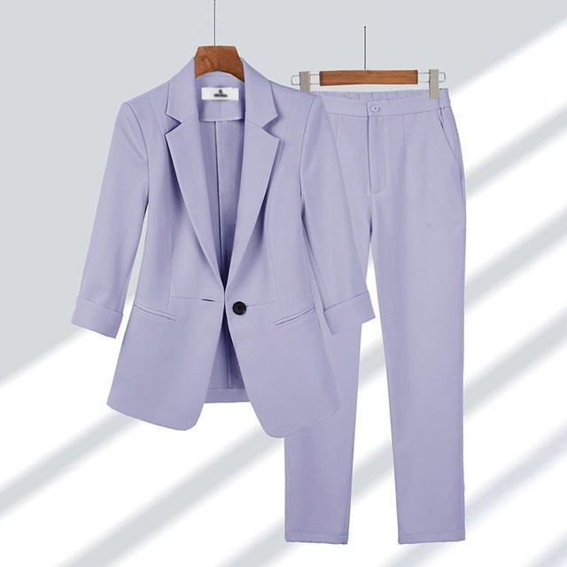 Good Luck Zuo Blazer Set 2-teilig, Damen, violett - Bild 1