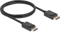 Delock DisplayPort 2.1 Kabel in Schwarz mit 16K Auflösung und 80 Gbps - Bild 1