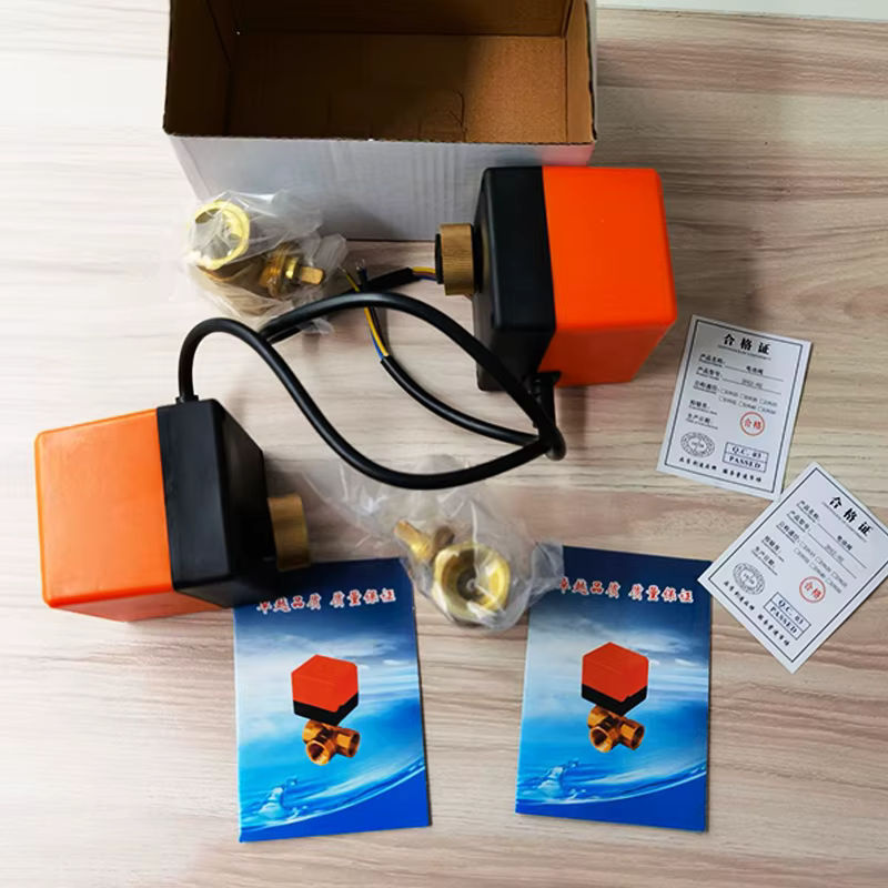 Elektrisches Kugelventil aus Messung mit Stellantrieb von xmshxltd, 2-Wege oder 3-Wege Magnetventil, Farbe: Messing gebürstet, DC 12V/24V, DN15/20/25/32/40/50 - Bild 2