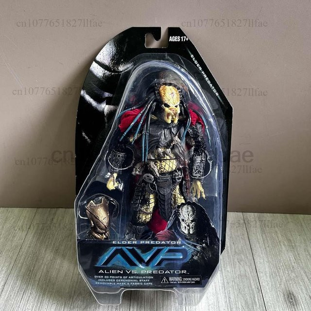 Hiya Toys Alien vs. Predator Älterer Predator, Actionfigur, 1:18 Skala - Bild 1