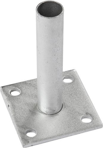 FLORAWORLD Bodenplatte aus Stahl in Silber, B/H/T: 10 x 15 x 10 cm - Bild 1