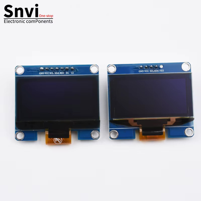 Snvi 1,54 Zoll OLED-Bildschirmmodul SSD1309 in Weiß und Blau mit SPI-Schnittstelle und 128x64 Auflösung - Bild 3