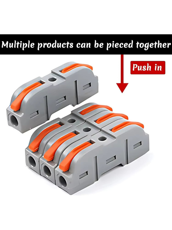 34 Stück Kabelverbinder Schnellverbinder für Massivkabel 0,2-4mm² und Weichkabel 0,08-2,5mm² - Bild 7