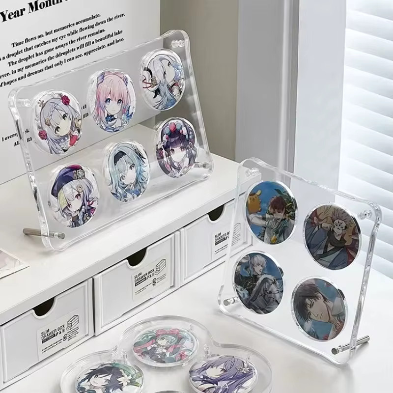 Transparenter Acryl Abzeichen Display-Ständer für Desktop-Aufbewahrung in 58mm und 75mm - Bild 2
