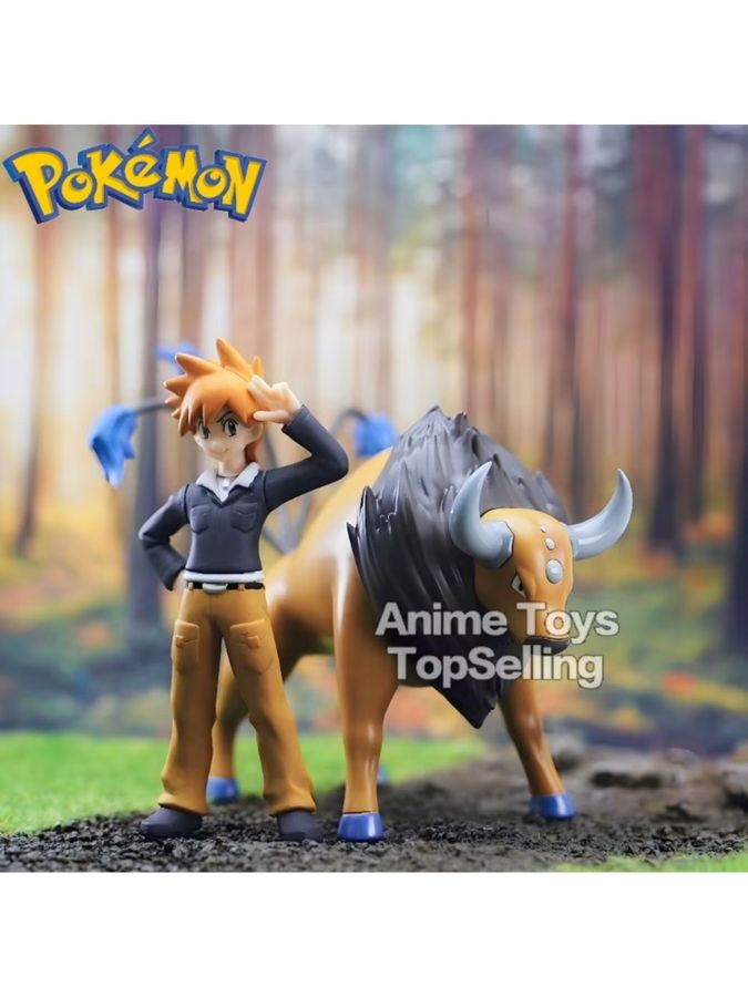 Bandai Pokemon Tauros Anime Figur aus PVC als Desktop Ornamen und Sammlermodell, Höhe: 6,5 cm - Bild 2