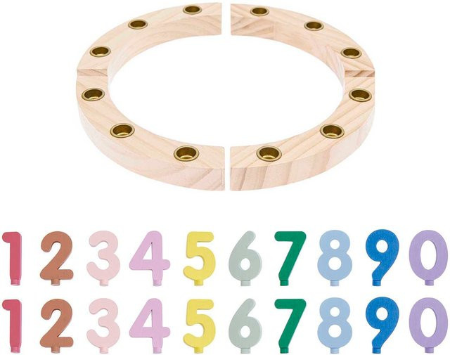 Rico Design Geburtstagsset aus Kiefernholz mit Ring und Tabletop - Bild 1