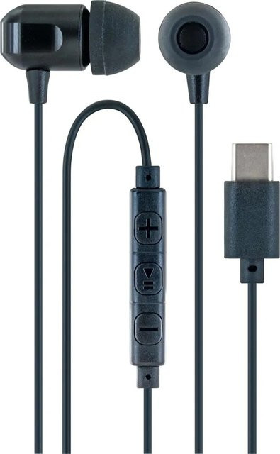 Schwaiger In-Ear Kopfhörer mit USB-C Anschluss in Schwarz - Bild 1