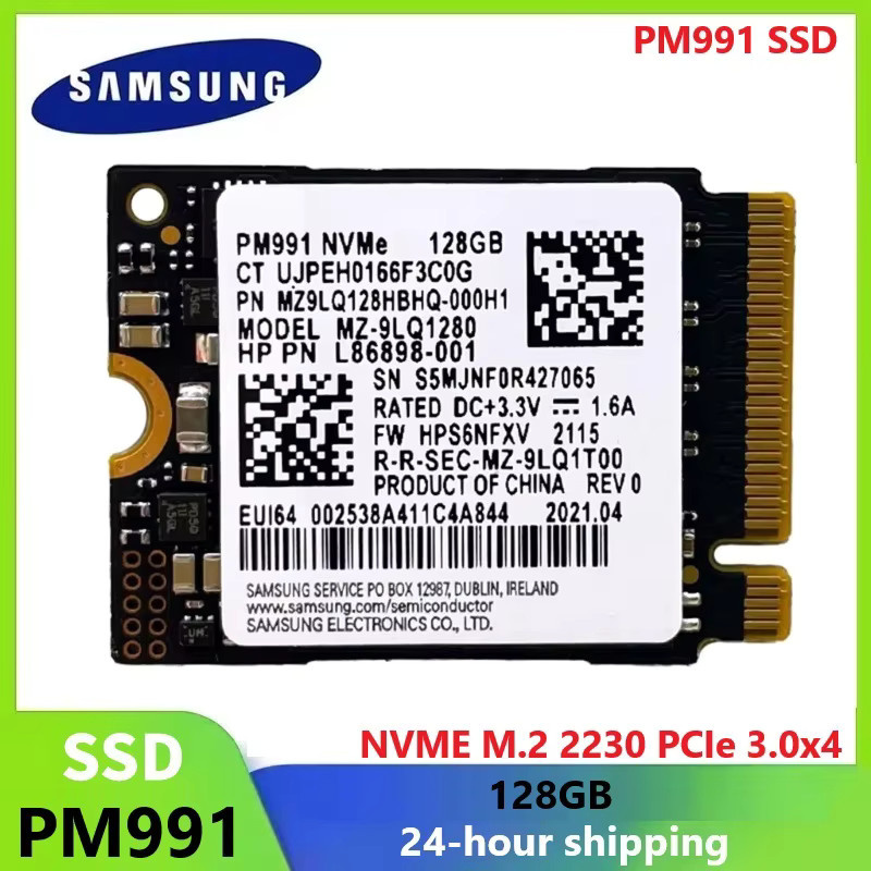 Samsung PM991a NVMe M.2 2230 Interne SSD mit 128 GB Speicher in Schwarz - Bild 1