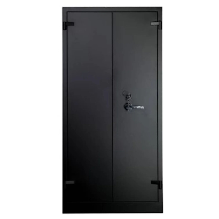 PROREGAL Feuerschutzschrank Shark 5 in Schwarz mit 5 verstellbaren Ordernhöhen, H x B x T: 195 x 95 x 55 cm - Bild 2