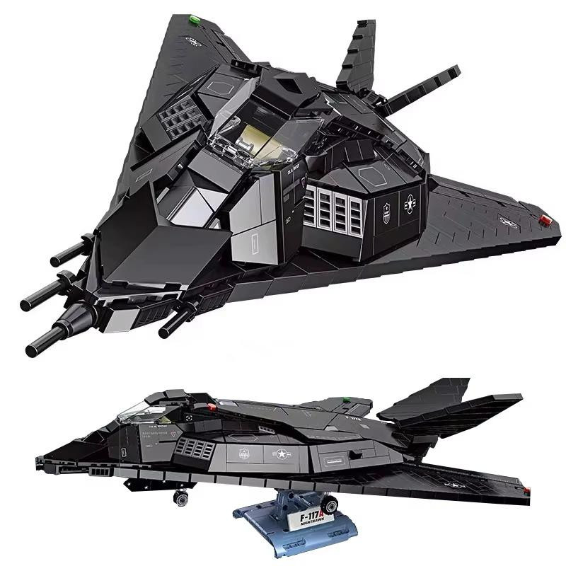 Linyi toy F-117A Nighthawk Jäger Jet Konstruktion 1375 Teile - Bild 2