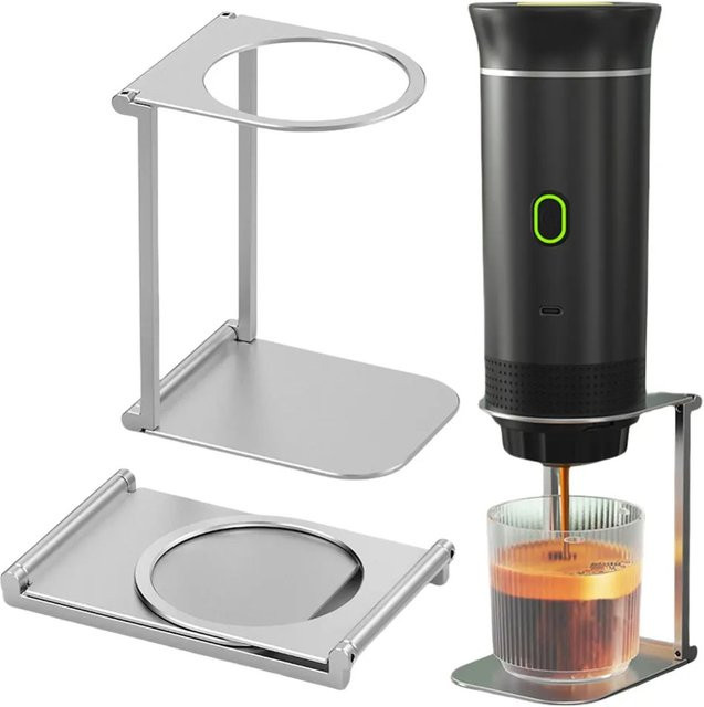 FEB.WIND Faltbarer Kaffeeständer für Pour Over Kaffee, Tragbarer Tropfhalter in Silber, ideal für Home, Office und Camping - Bild 1