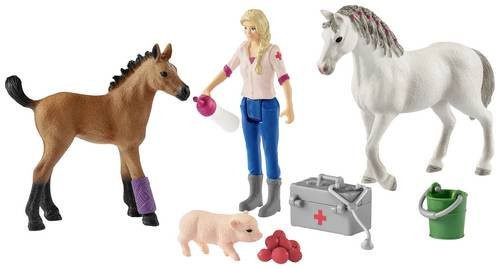 schleich Farm World Arztbesuch bei Stute und Fohlen Ergänzungsset 42486 - Bild 1